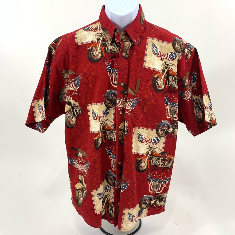 Motorcycle Button Shirt - Picture 2 of 7